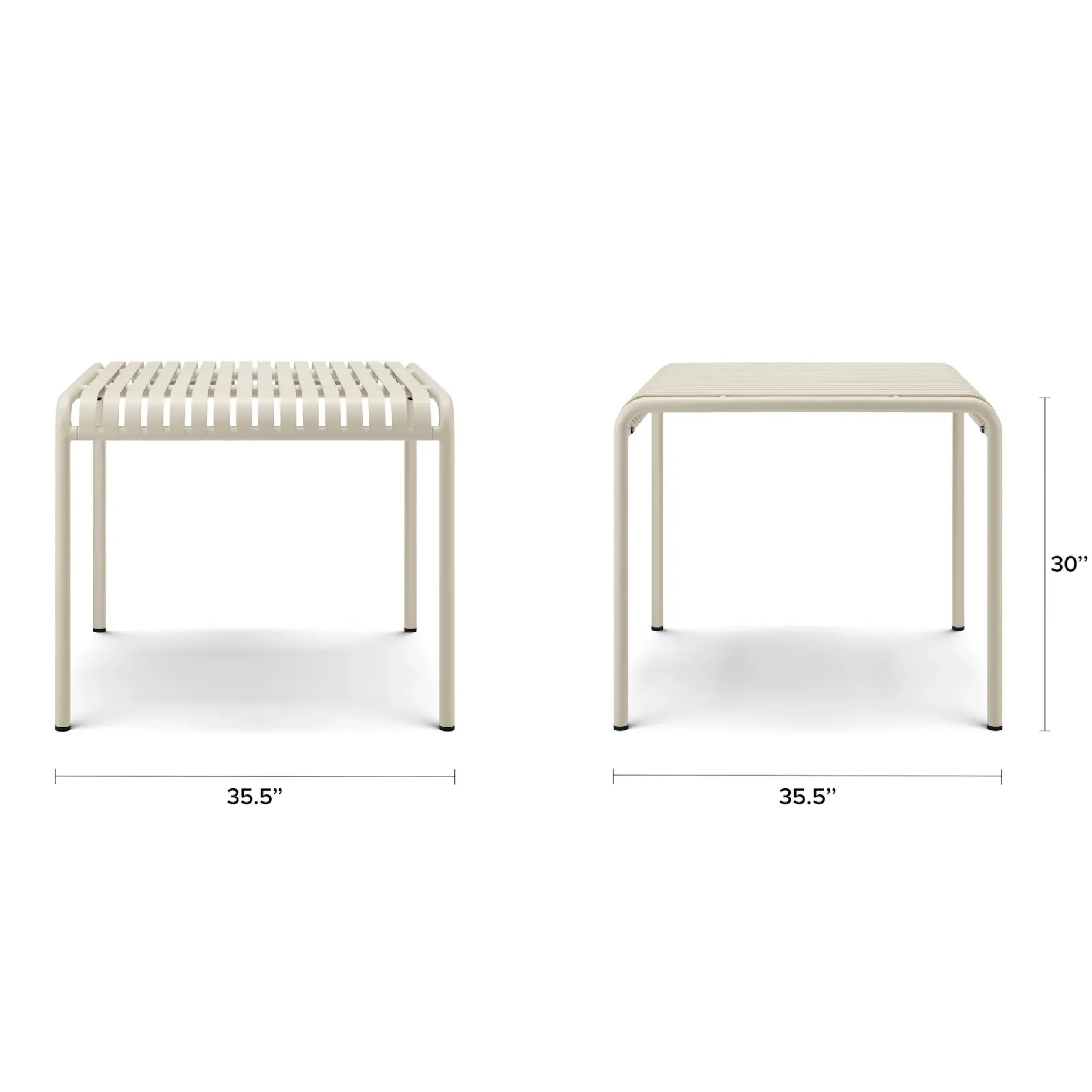 Sarek 35.5" Outdoor Dining Table - Taupe