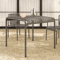 Sarek 35.5" Outdoor Dining Table - Warm Stone