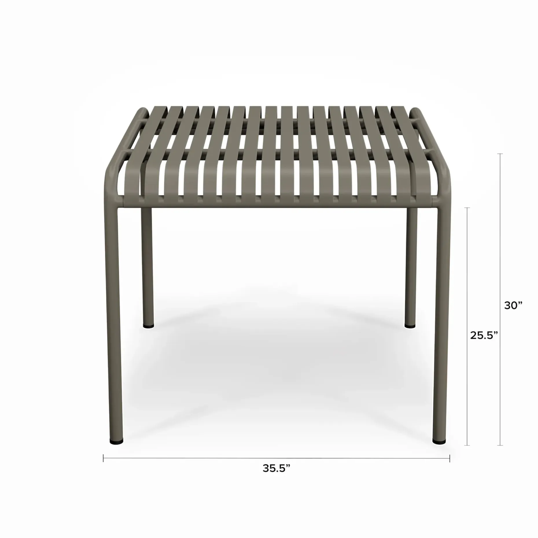 Sarek 35.5" Outdoor Dining Table - Warm Stone