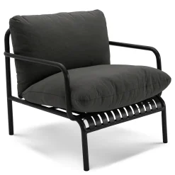 Sarek 31.5" Outdoor Lounge Chair - Sunbrella® Onyx