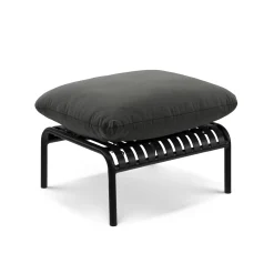 Sarek 59" Outdoor Loveseat and Ottoman Set - Sunbrella® Onyx