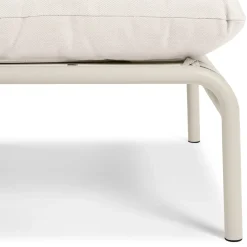Sarek 29.5" Outdoor Ottoman - Sunbrella® Linen