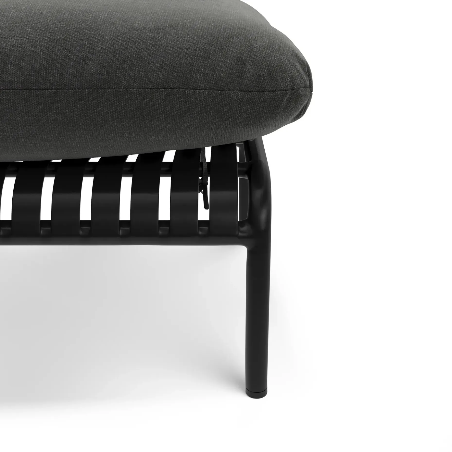 Sarek 29.5" Outdoor Ottoman - Sunbrella® Onyx