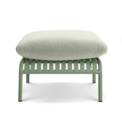 Sarek 29.5" Outdoor Ottoman - Sunbrella® Mint