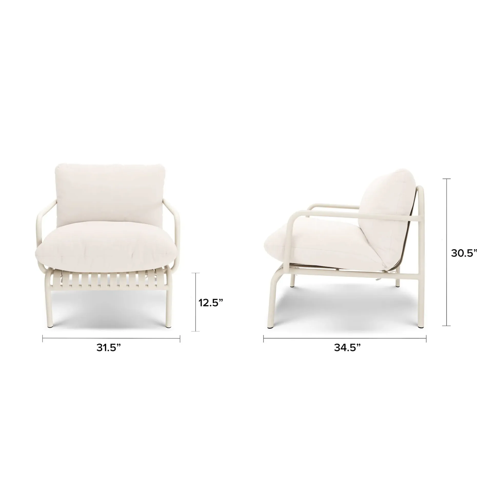 Sarek 89" Outdoor Sofa Set - Sunbrella® Linen