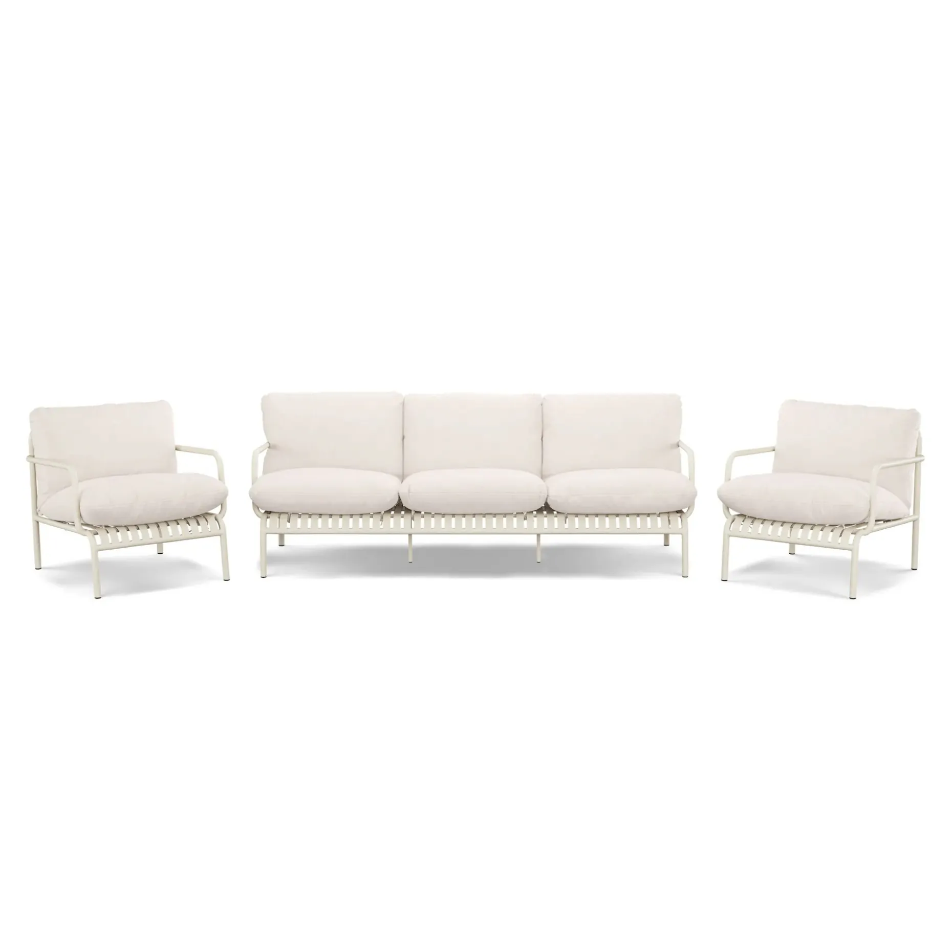 Sarek 89" Outdoor Sofa Set - Sunbrella® Linen
