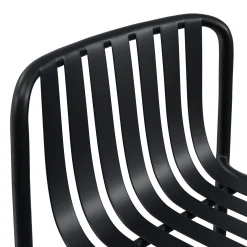 Sarek Outdoor Stackable Counter Stool - Black