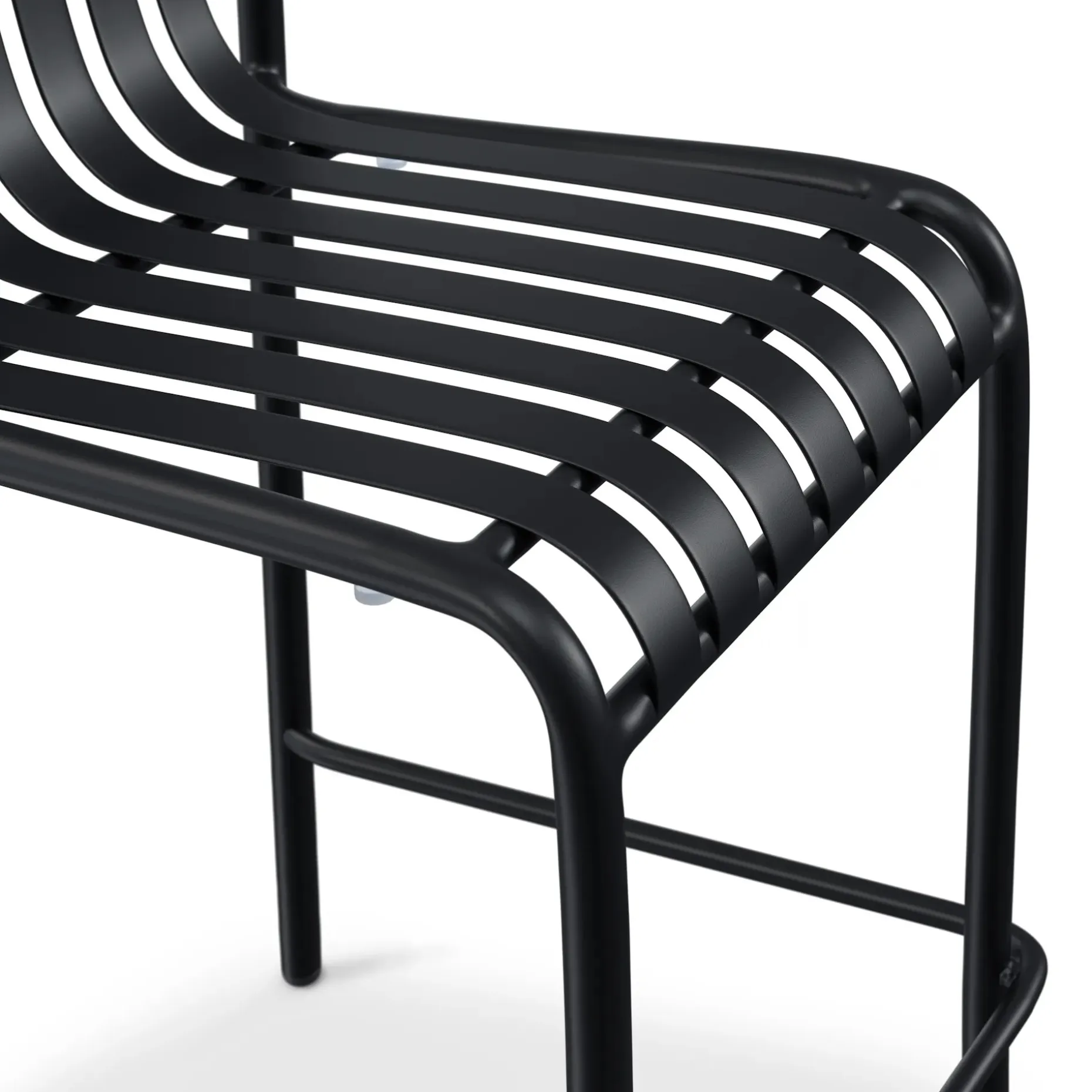 Sarek Outdoor Stackable Counter Stool - Black