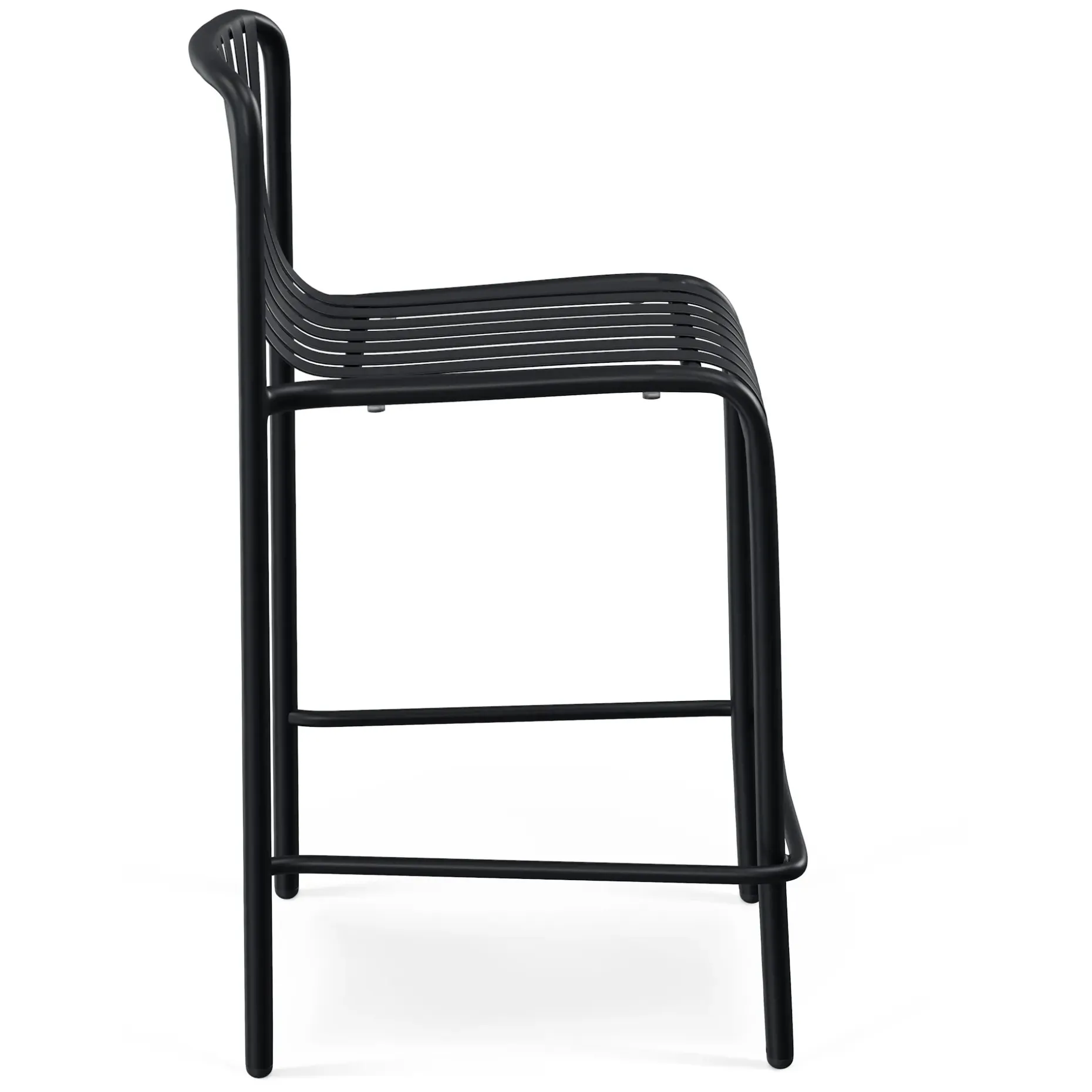 Sarek Outdoor Stackable Counter Stool - Black