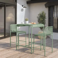 Sarek Outdoor Stackable Counter Stool - Khaki Green