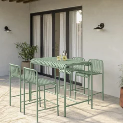 Sarek Outdoor Stackable Counter Stool - Khaki Green