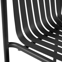 Sarek Outdoor Stackable Dining Chair - Black