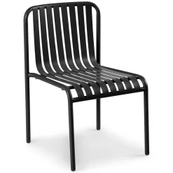 Sarek Outdoor Stackable Dining Chair - Black