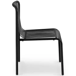 Sarek Outdoor Stackable Dining Chair - Black