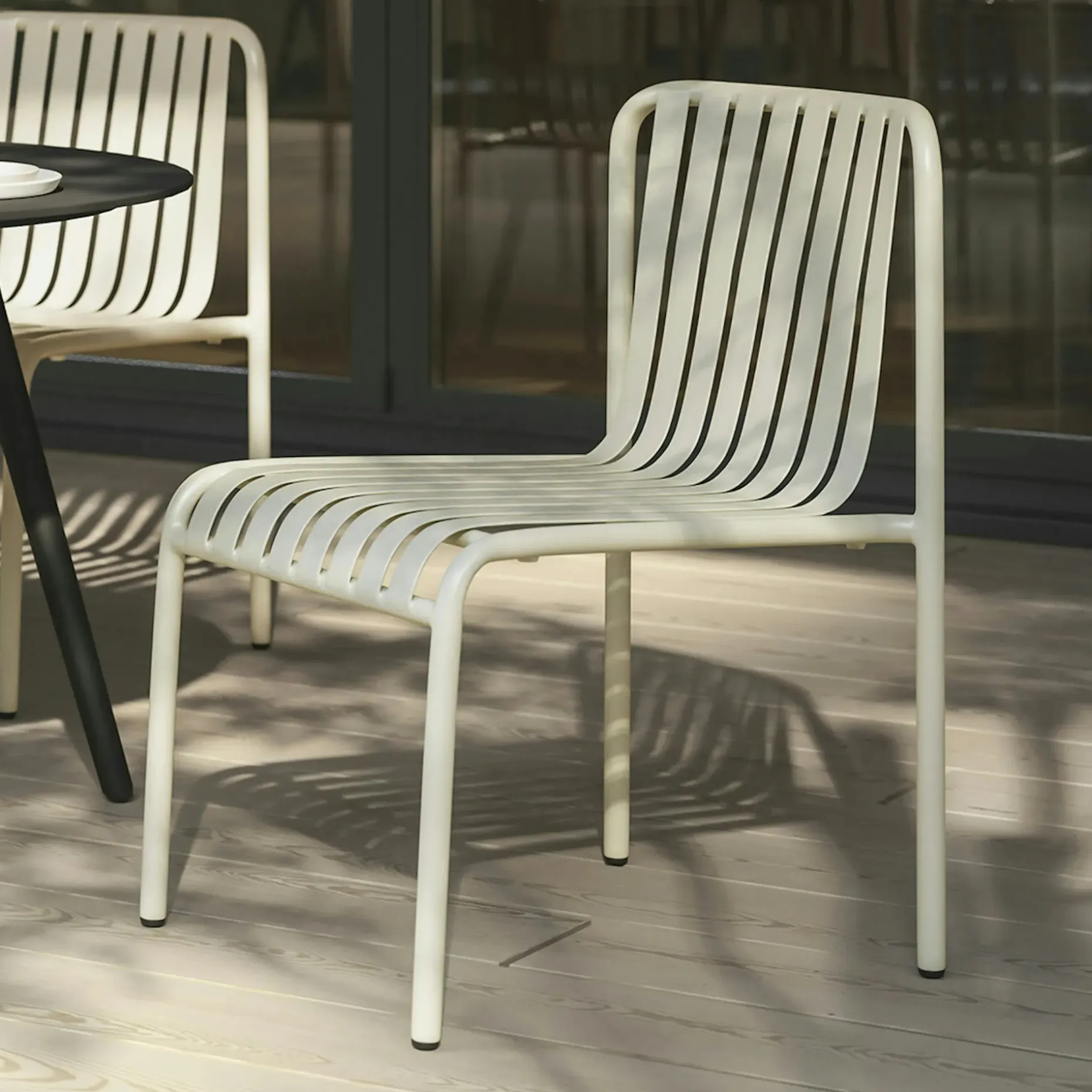 Sarek Outdoor Stackable Dining Chair - Taupe