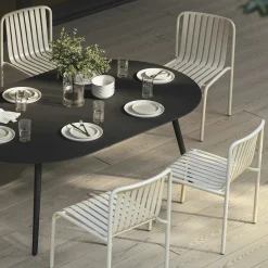 Sarek Outdoor Stackable Dining Chair - Taupe