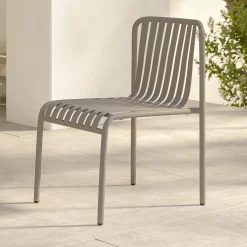 Sarek Outdoor Stackable Dining Chair - Warm Stone