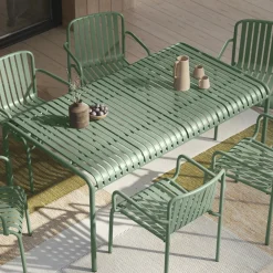 Sarek Outdoor Stackable Dining Armchair - Khaki Green