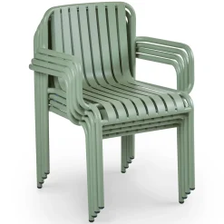 Sarek Outdoor Stackable Dining Armchair - Khaki Green