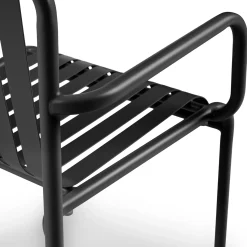 Sarek Outdoor Stackable Dining Armchair - Black