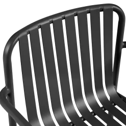 Sarek Outdoor Stackable Dining Armchair - Black