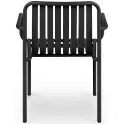 Sarek Outdoor Stackable Dining Armchair - Black