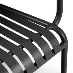 Sarek Outdoor Stackable Dining Armchair - Black