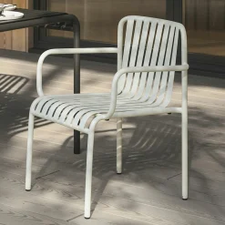 Sarek Outdoor Stackable Dining Armchair - Taupe