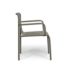 Sarek Outdoor Stackable Dining Armchair - Warm Stone