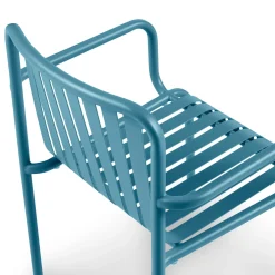Sarek Outdoor Stackable Dining Armchair - Peacock Blue