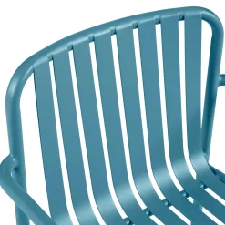 Sarek Outdoor Stackable Dining Armchair - Peacock Blue