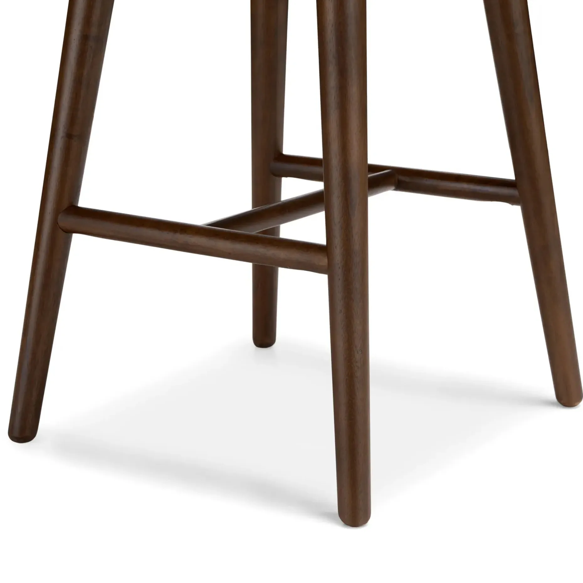 Sede Counter Stool - Walnut and Olio Green