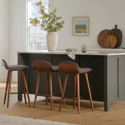 Sede Counter Stool - Walnut and Miller Gray