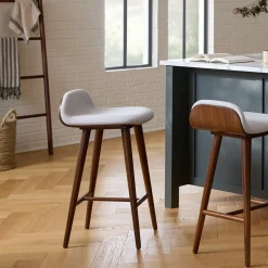 Sede Counter Stool - Walnut and Mist Gray