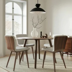 Sede Dining Chair - Walnut and Mist Gray