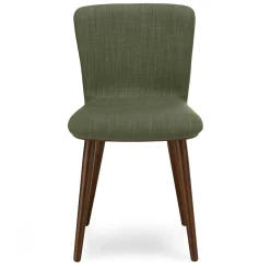 Sede Dining Chair - Walnut and Olio Green