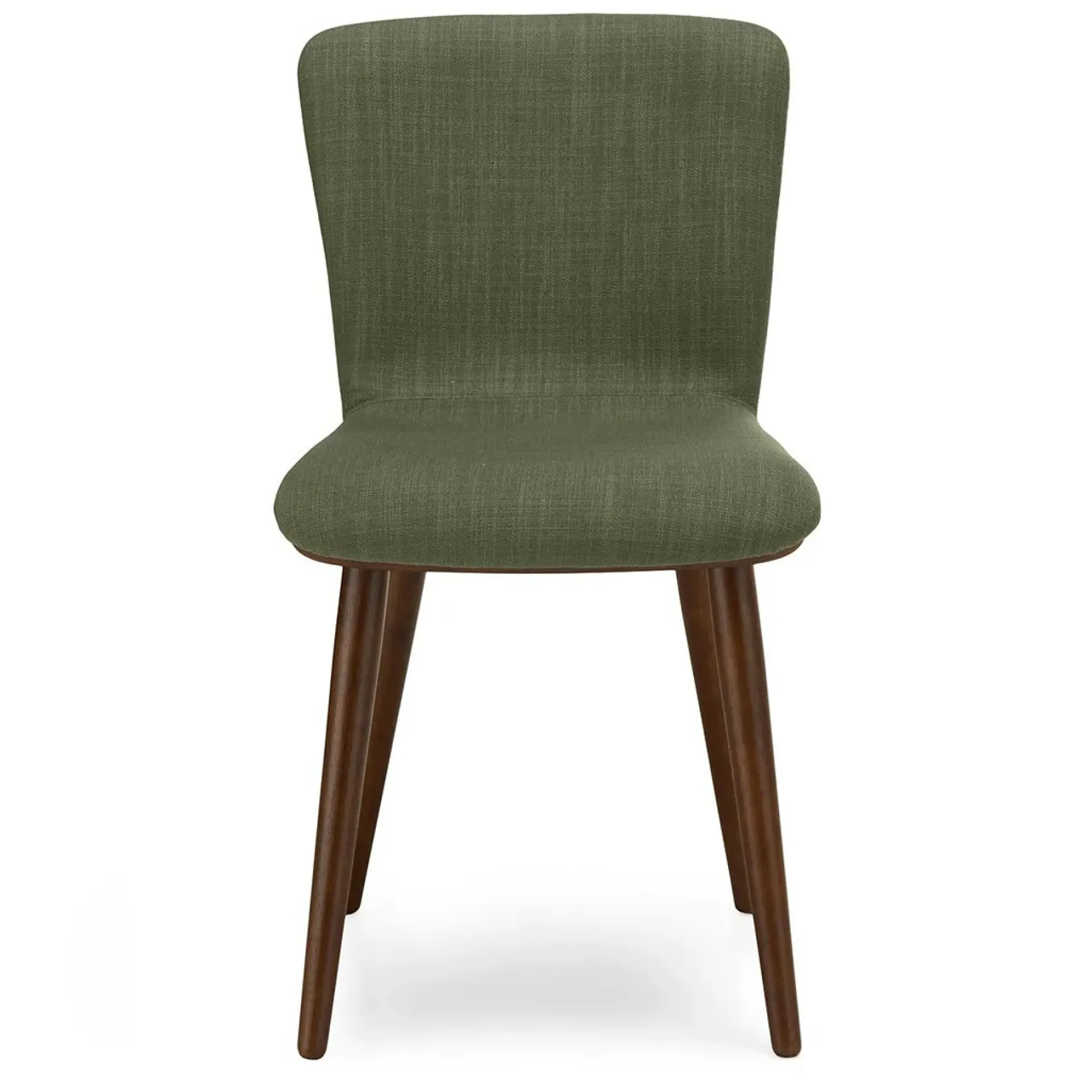 Sede Dining Chair - Walnut and Olio Green