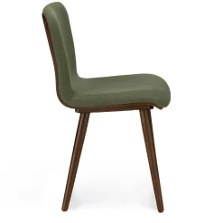 Sede Dining Chair - Walnut and Olio Green