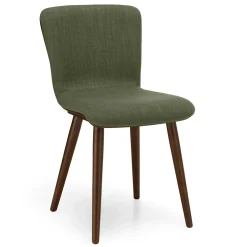 Sede Dining Chair - Walnut and Olio Green