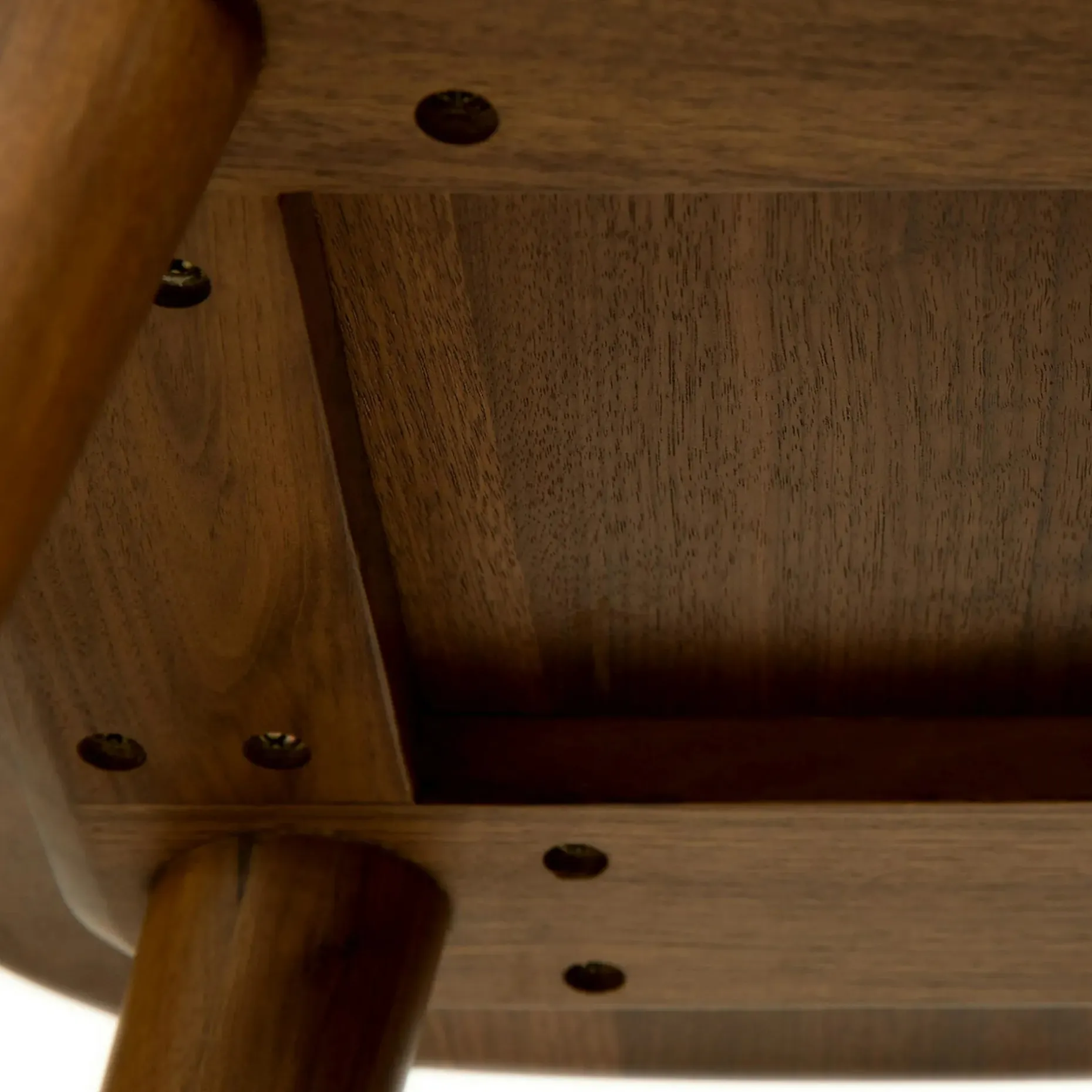 Sede Leather Bar Stool - Walnut and Black
