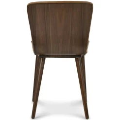 Sede Leather Dining Chair - Walnut and Toscana Tan
