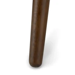Sede Leather Swivel Counter Stool - Walnut and Black