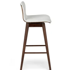 Sede Swivel Bar Stool - Walnut and Mist Gray