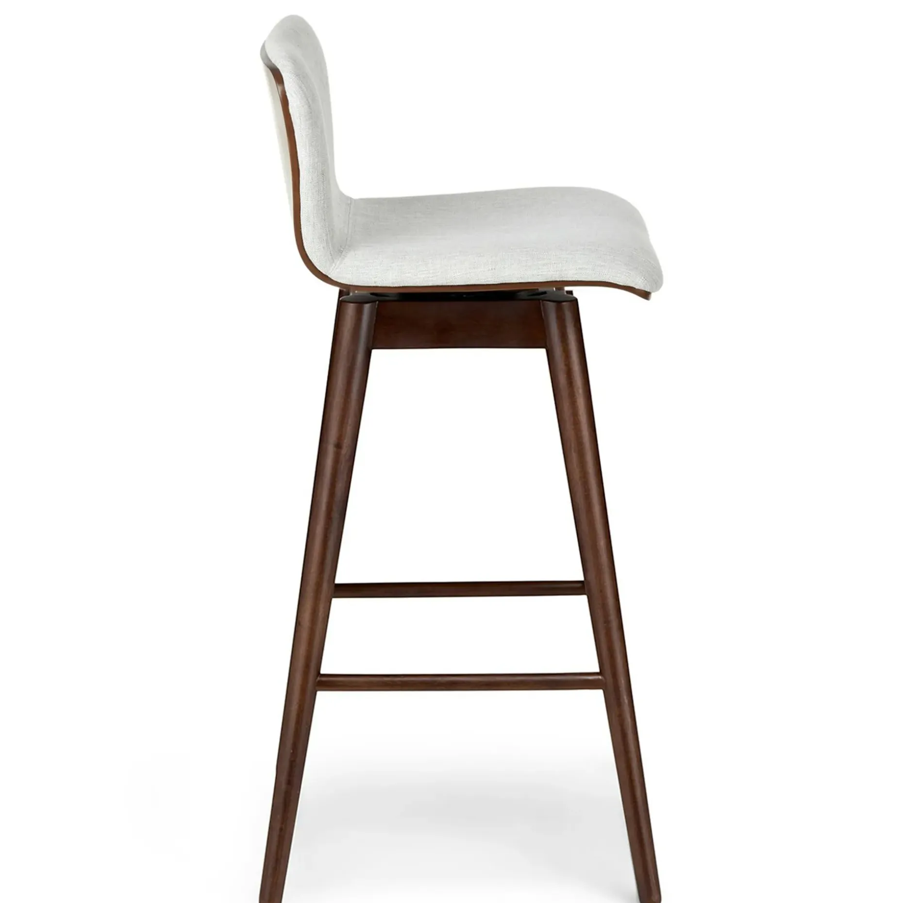 Sede Swivel Bar Stool - Walnut and Mist Gray
