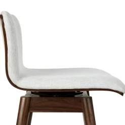 Sede Swivel Bar Stool - Walnut and Mist Gray