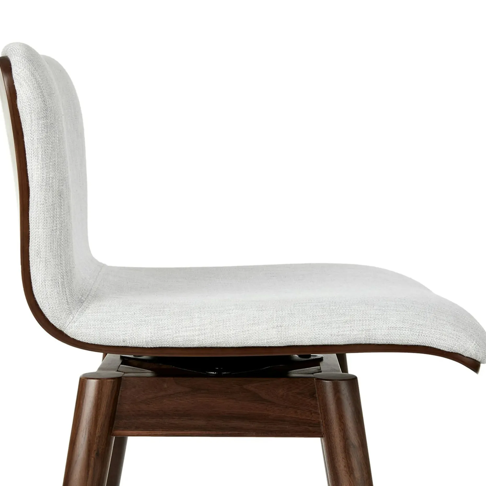 Sede Swivel Bar Stool - Walnut and Mist Gray