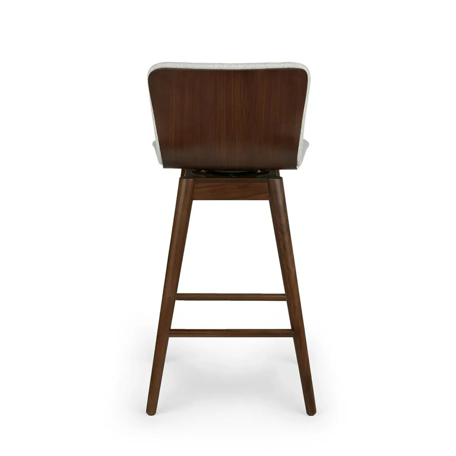 Sede Swivel Counter Stool - Walnut and Mist Gray