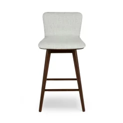 Sede Swivel Counter Stool - Walnut and Mist Gray