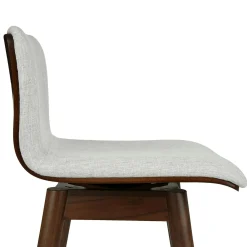 Sede Swivel Counter Stool - Walnut and Mist Gray