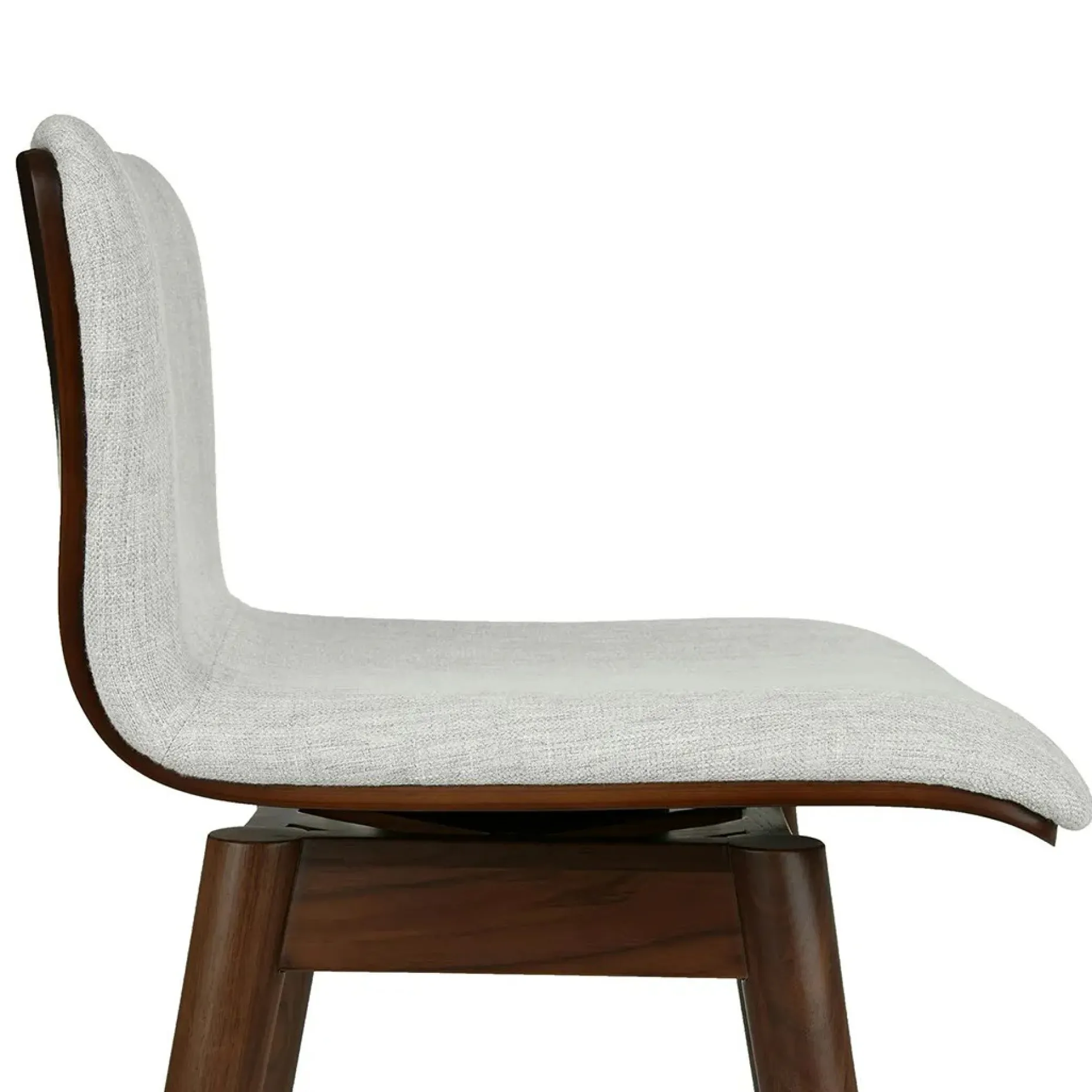 Sede Swivel Counter Stool - Walnut and Mist Gray